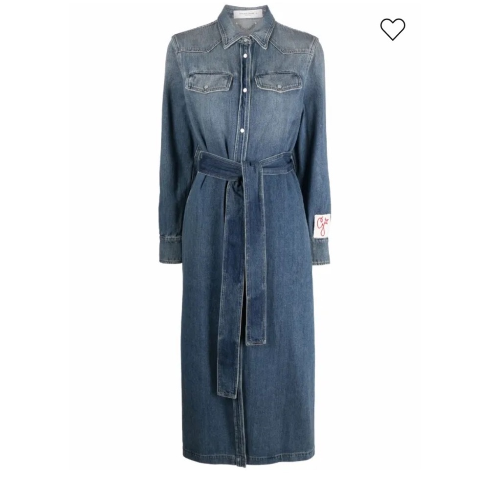 Golden Goose Blue Denim Long Sleeve Dress - Picture 5 of 15